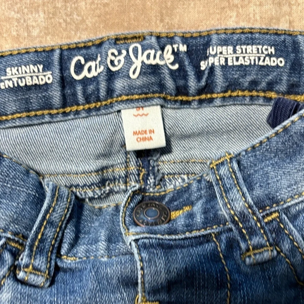 Cat & Jack Women's Dark Blue Straight Leg Jeans
